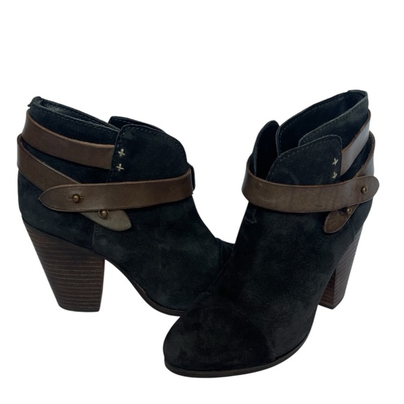 💥SALE💥RAG & BONE HARROW BLACK SUEDE BOOTS SZ 6 M - Picture 4 of 16
